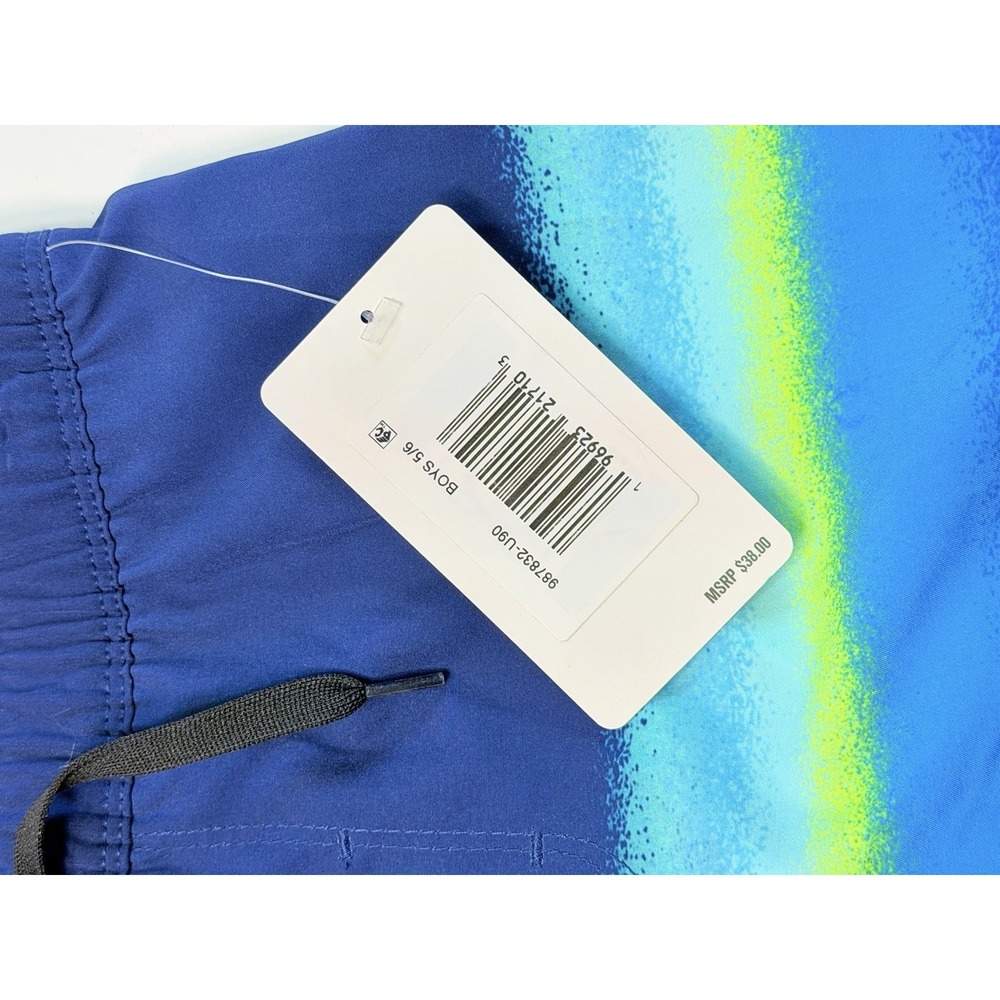 NWT Hurley Boys 5/6 Board Shorts Blue UPF 50+ Swim Trunks Surf Beach - Picture 4 of 6